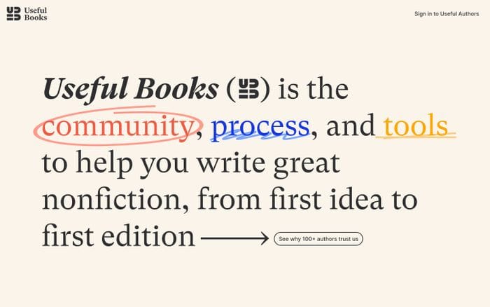 Useful Books website preview