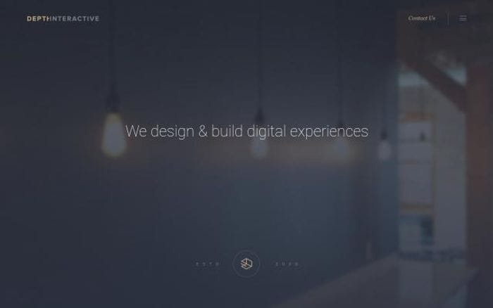 Depthinteractive website preview