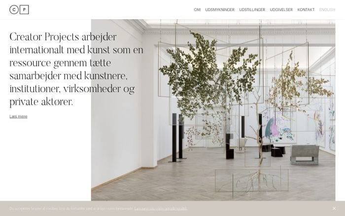 Forside | Creator Projects website preview