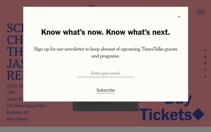 Timestalks website preview