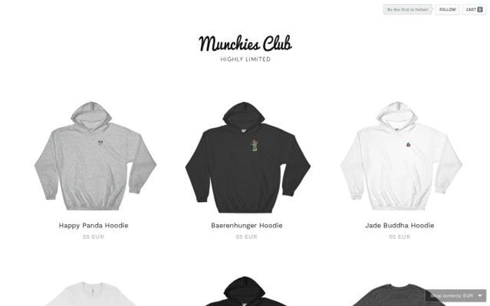 Munchies-club website preview