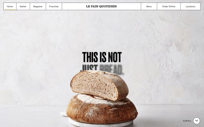 Le pain quotidien website preview