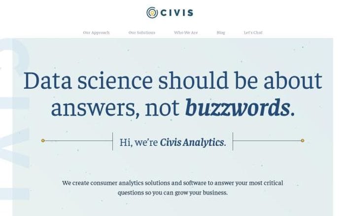 Civisanalytics website preview