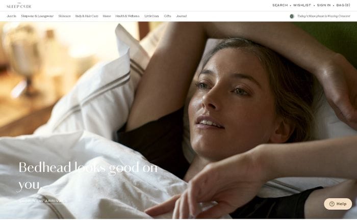 The Sleep Code website preview