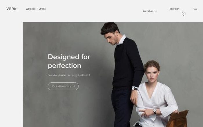 Verkstore website preview