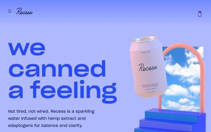 Drinkrecess website preview