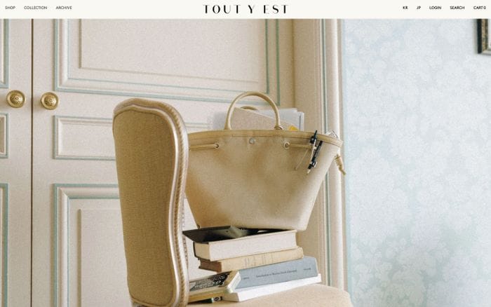 Tout Y Est website preview