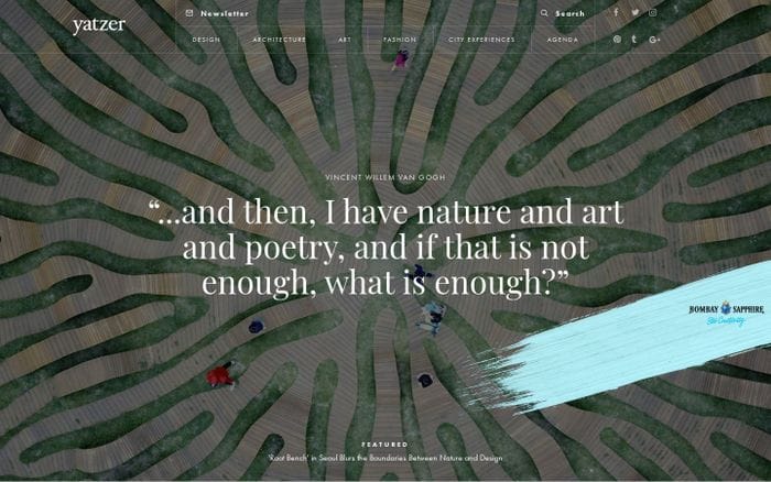 Yatzer | Design is to Share website preview