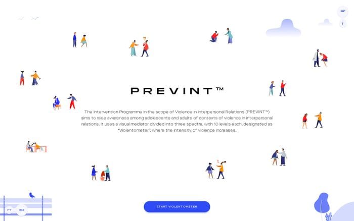 Prevint website preview