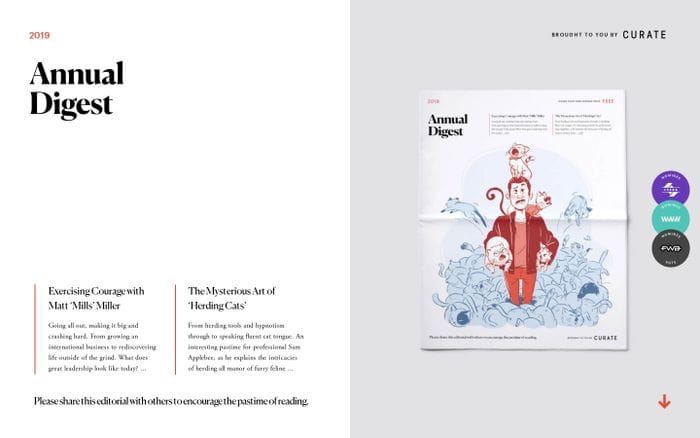 The Annual Digest 2019 website preview