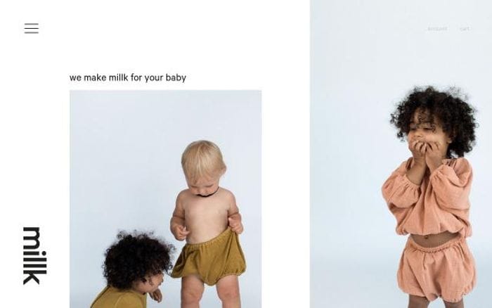 Millk website preview