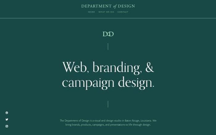Departmentof website preview