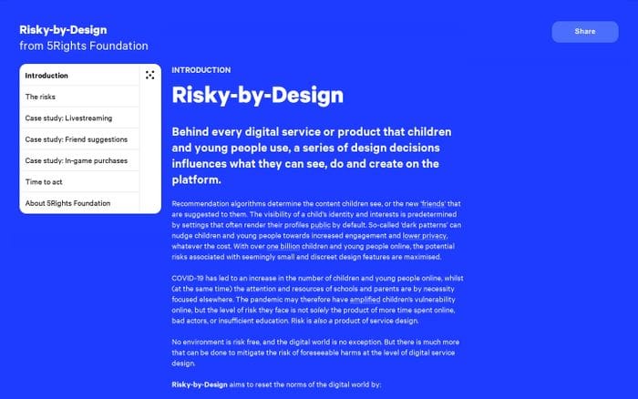Risky-By-Design website preview