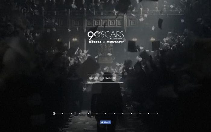 Oscars website preview