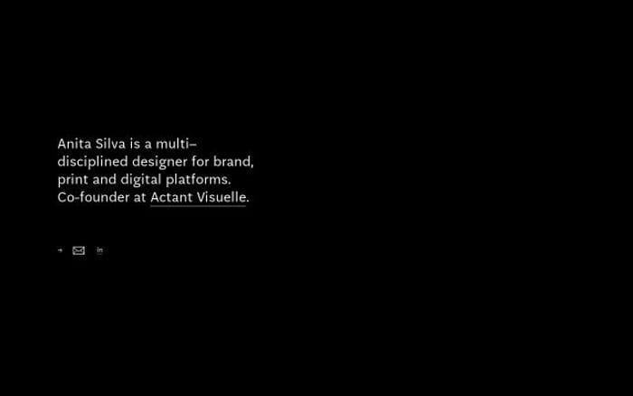 Anitasilva website preview