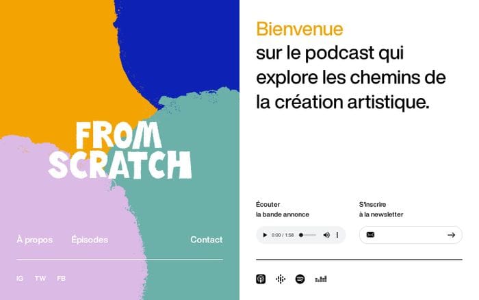 From Scratch website preview