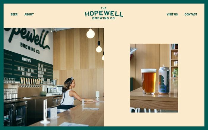 Hopewell Brewing Co. website preview