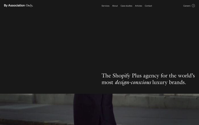 By Association Only website preview