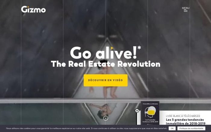 Gizmo-experience website preview