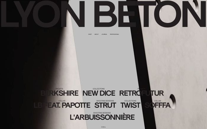 Lyon béton website preview