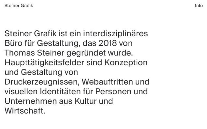 Steiner-grafik website preview