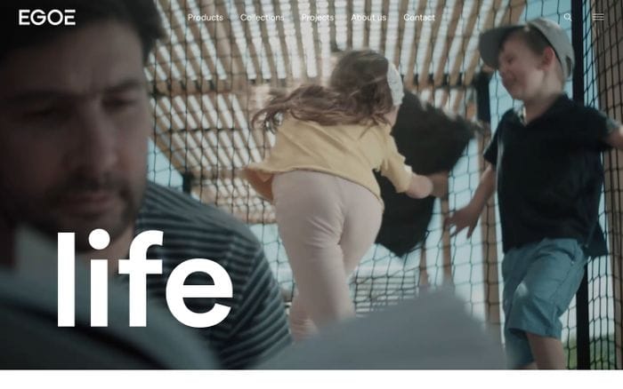 Egoé life website preview