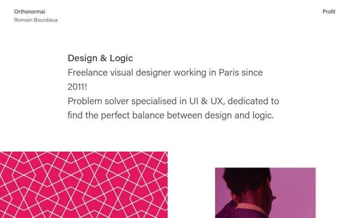 Orthonormai website preview