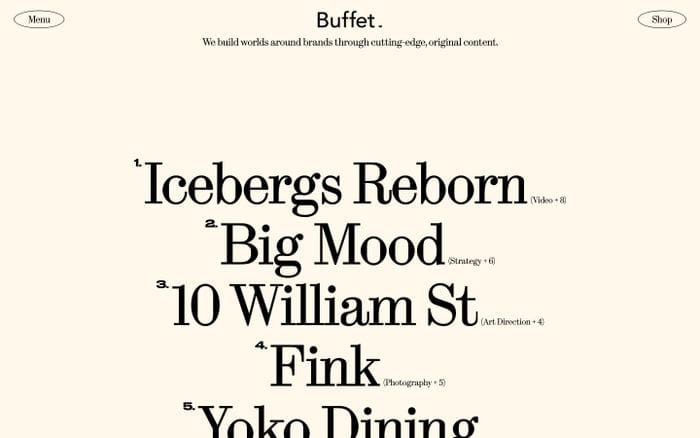 Buffet Digital website preview