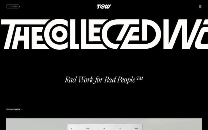 The Collected Works website preview