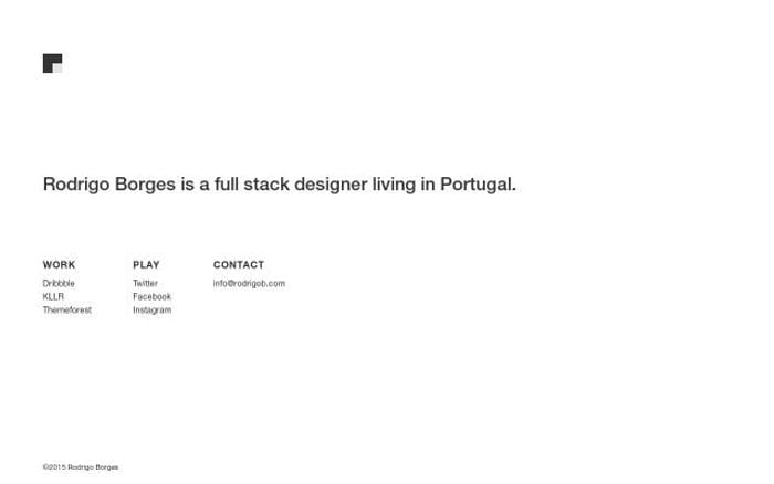 Rodrigob website preview