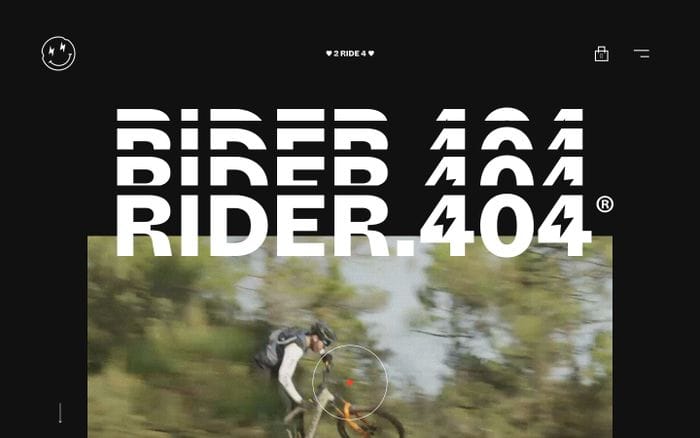 Rider 404 website preview