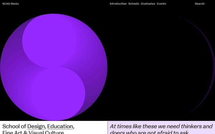  NCAD Works website preview