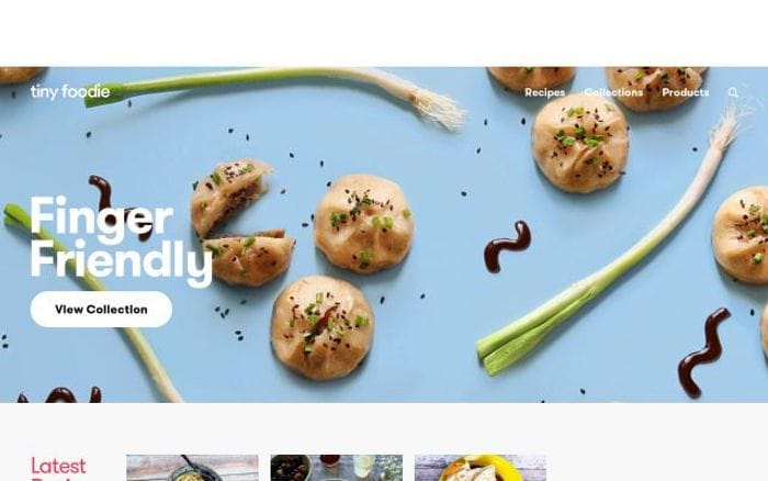 Tinyfoodie website preview
