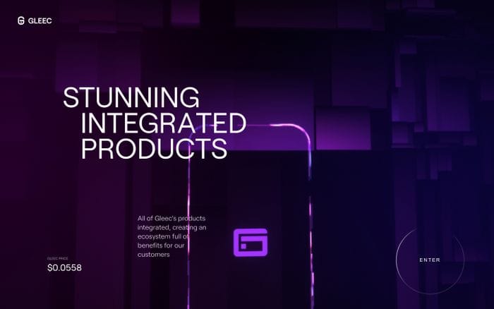 Gleec website preview