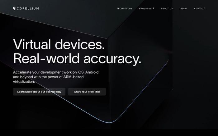 Corellium website preview