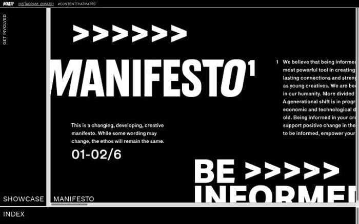 Matr1 website preview