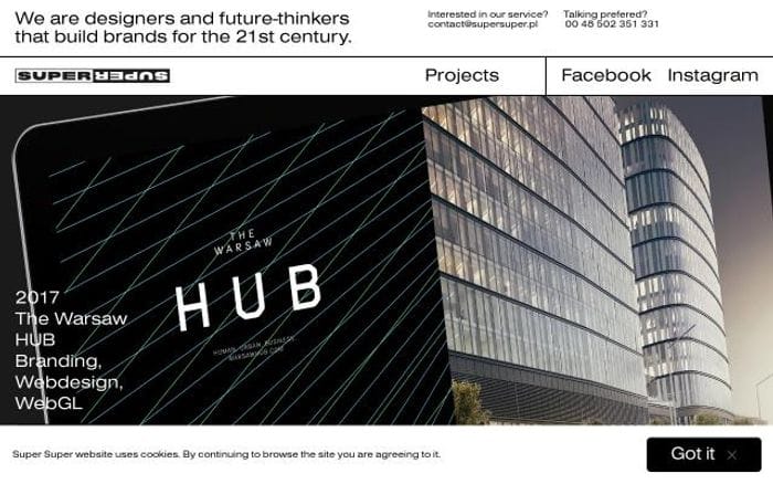 Supersuper website preview