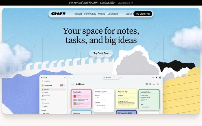 Craft website preview