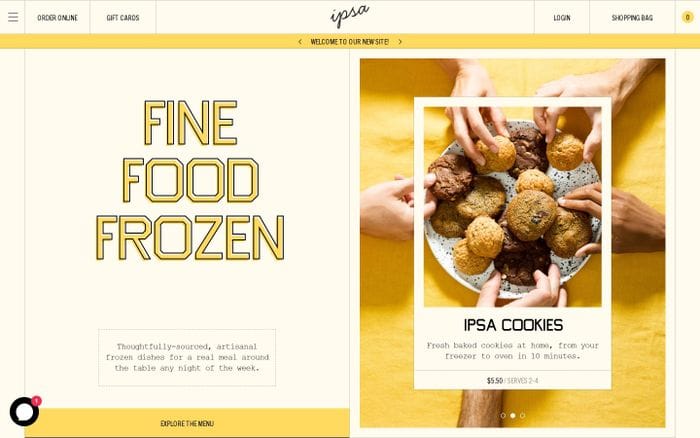 Ipsa provisions website preview