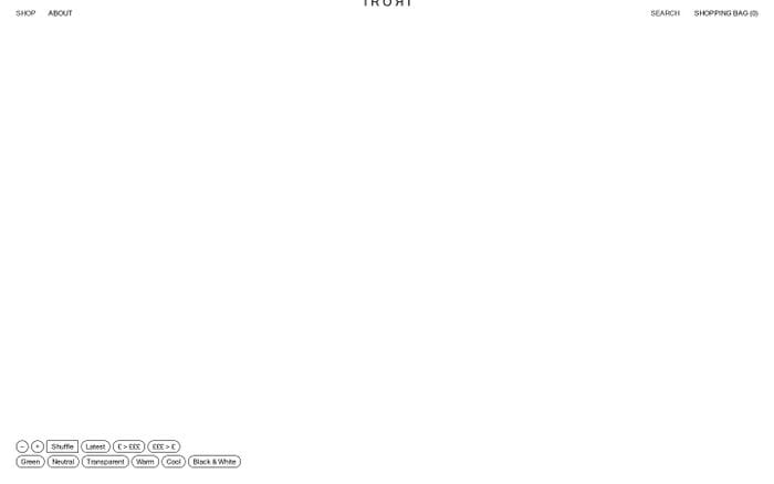 IRORI Store website preview