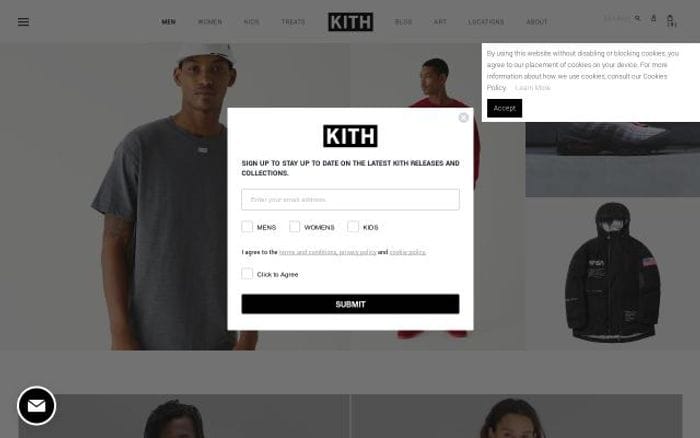 Kith website preview