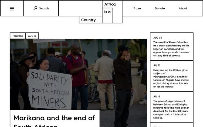 Africasacountry website preview