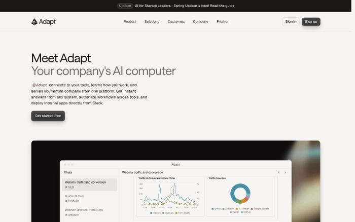 Adapt website preview