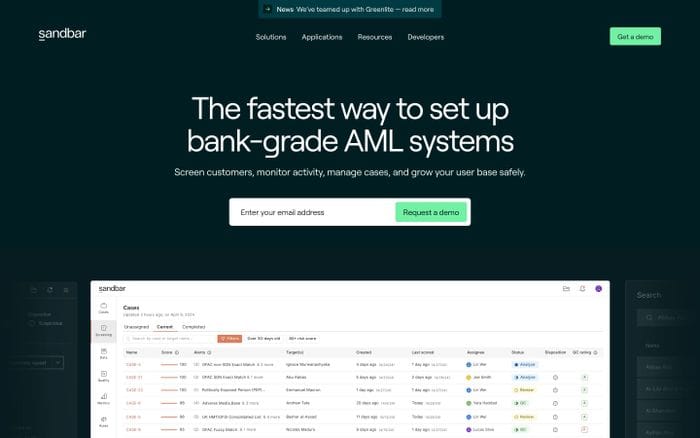 Sandbar website preview