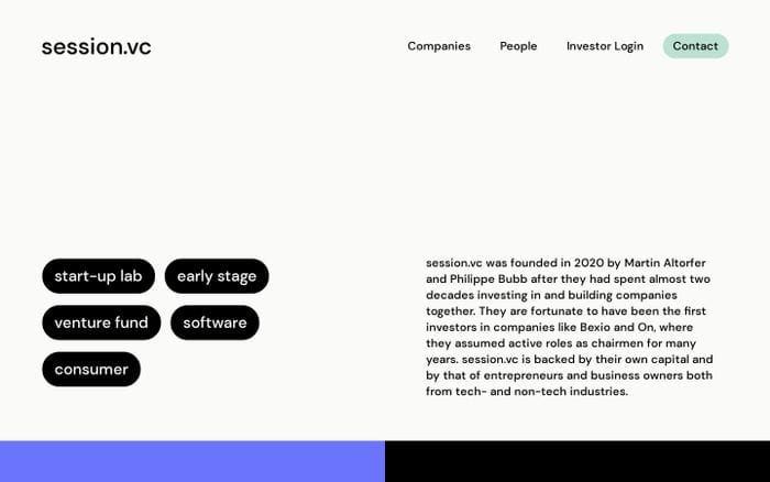 Session.vc website preview