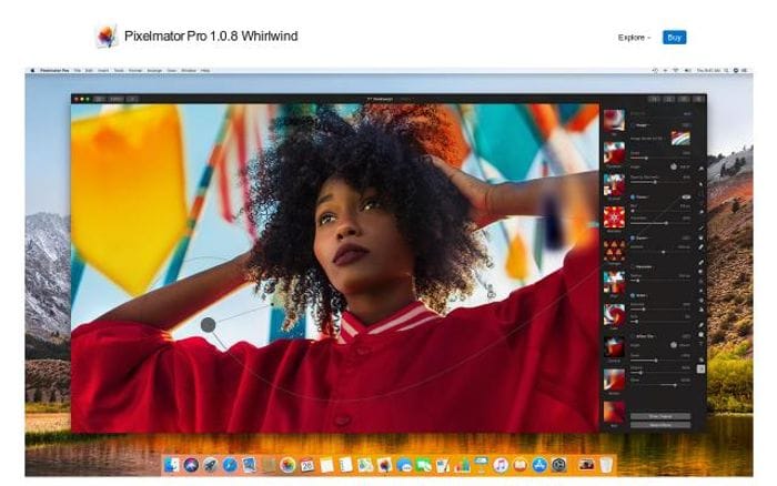 Pixelmator website preview