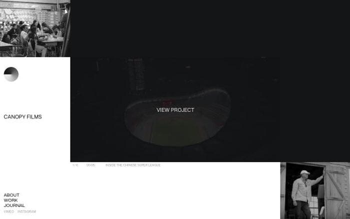 Canopyfilms website preview