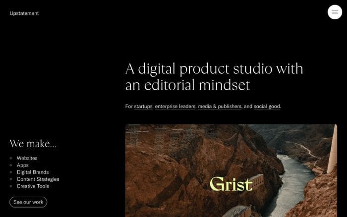 Upstatement website preview
