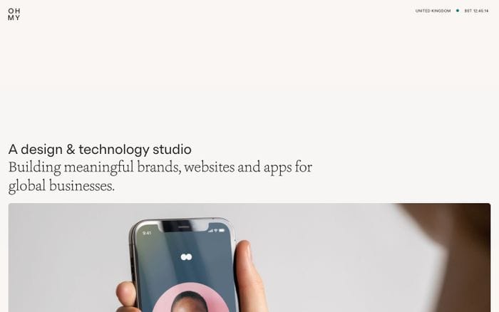 Ohmy website preview