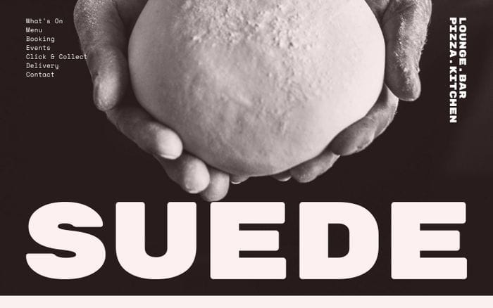 Suede Bar website preview